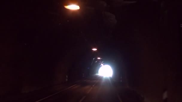 Guida Norvegia Fretheim Tunnel Destinazione Viaggio Viaggio Lungo Percorso Panoramico — Video Stock