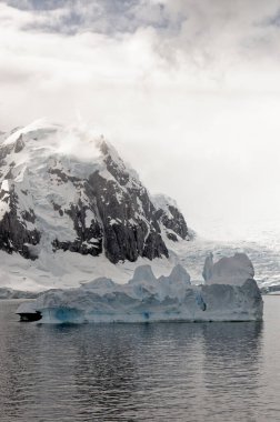 Antarktika - Antarktika buz oluşumları - Antarktika Yarımadası - Palmer adalar - Neumayer kanal ile sahil şeridi - küresel ısınma