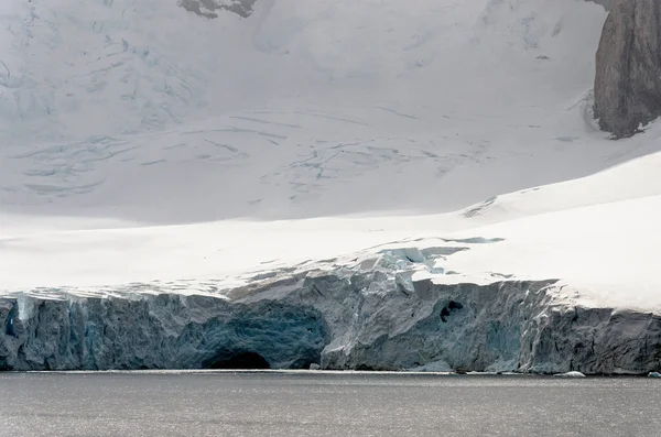 Antártica Linha Costeira Antártida Com Formações Gelo Península Antártica Arquipélago — Fotografia de Stock