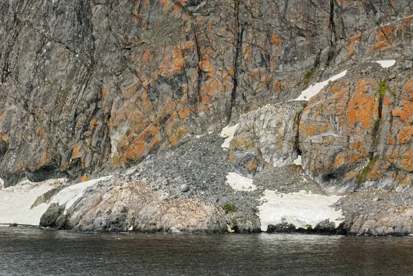 Antarktis Kusten Antarktis Med Formationer Antarktiska Halvön Palmer Skärgård Neumayer — Stockfoto