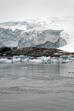 Antarktika - Antarktika Yarımadası - Palmer Takımadası 'nda gezinti. Neumayer Kanalı. Küresel ısınma - Peri masalı manzarası