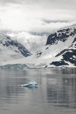 Antarktika - Antarktika Yarımadası - Palmer Takımadası 'nda gezinti. Neumayer Kanalı. Küresel ısınma - Peri masalı manzarası