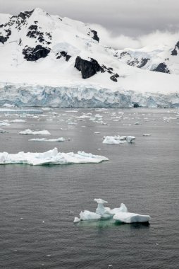 Antarktika - Antarktika Yarımadası - Palmer Takımadası 'nda gezinti. Neumayer Kanalı. Küresel ısınma - Peri masalı manzarası