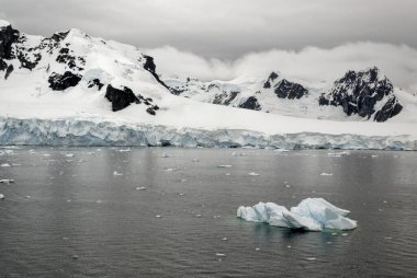 Antarktika - Antarktika Yarımadası - Palmer Takımadası 'nda gezinti. Neumayer Kanalı. Küresel ısınma - Peri masalı manzarası