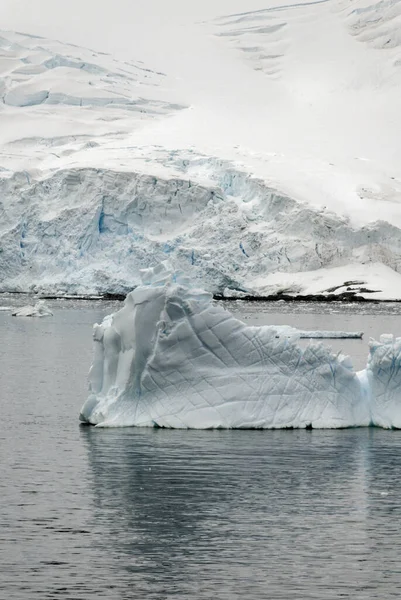 Antarktyda Półwysep Antarktyczny Zmiany Klimatu Globalne Ocieplenie Kawałki Pływającego Lodu — Zdjęcie stockowe