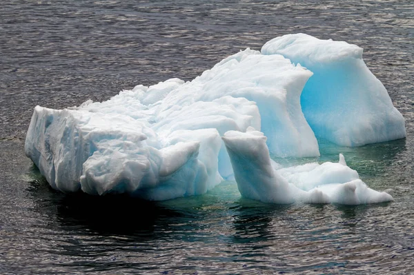 Antartide Penisola Antartica Cambiamento Climatico Riscaldamento Globale Pezzi Ghiaccio Galleggiante — Foto Stock