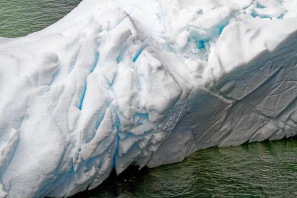 Antarctica Shapes Texturen Van Ijsbergen Uiterst Close — Stockfoto