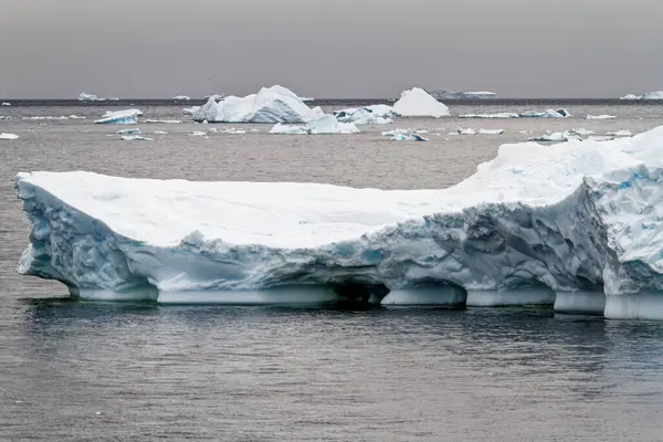 Antarktis Antarktiska Halvön Klimatförändringar Global Uppvärmning Delar Flytande — Stockfoto