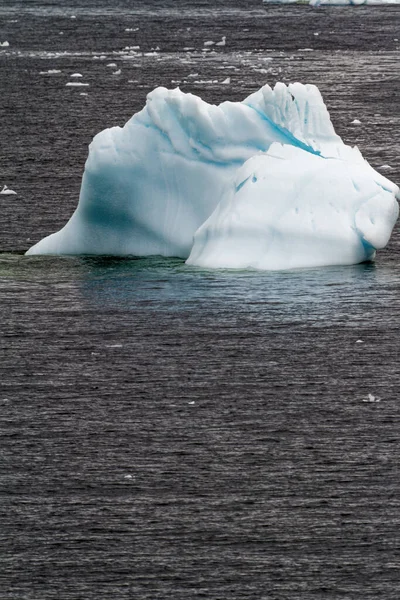 Antartide Penisola Antartica Cambiamento Climatico Riscaldamento Globale Pezzi Ghiaccio Galleggiante — Foto Stock