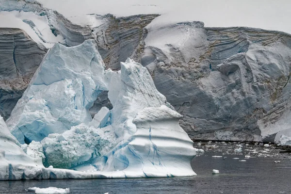 Antarctica Antarctic Peninsula Climate Change Global Warming Pieces Floating Ice Royalty Free Stock Photos