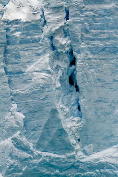 Ανταρκτική Σχήματα Και Υφές Των Παγόβουνων Εξαιρετικά Closeup — Φωτογραφία Αρχείου