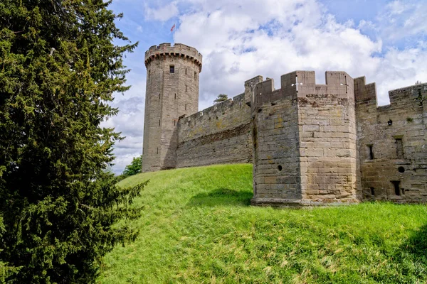 Замок Ворвік Середньовічний Замок Ворвіку Ворвікшир Англія Велика Британія Побудований — стокове фото