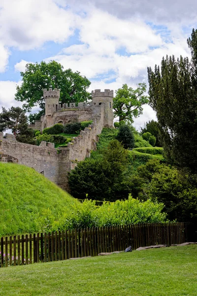 Уорикский Замок Средневековый Замок Уорике Уорикшир Англия Великобритания Построен Вильгельмом — стоковое фото
