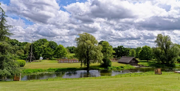 Garden Warwick Castle Grounds Warwick Warwickshire England United Kingdom 20Th — Stock Photo, Image