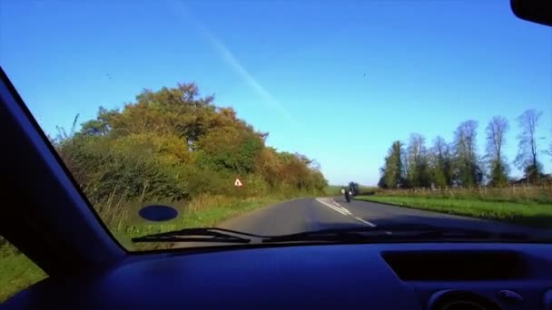 Marlborough Ngiltere Wiltshire Büyük Bedwyn Araba Sürmek Birleşik Krallık Ekim — Stok video