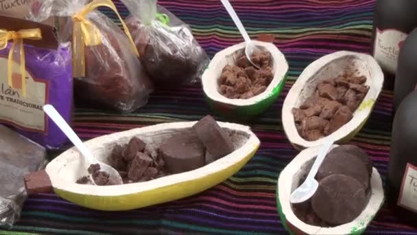 Making Artisanal Chocolate Market Street Tapachula Mexico State Chiapasis 10Th — ストック動画