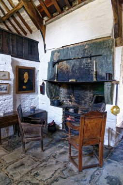 United Kingdom, South West England, Cornwall, Tintagel - Inside The medieval hall-house of 14th century - The Old Post Office. 12th of August, 2022