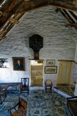 United Kingdom, South West England, Cornwall, Tintagel - Inside The medieval hall-house of 14th century - The Old Post Office. 12th of August, 2022