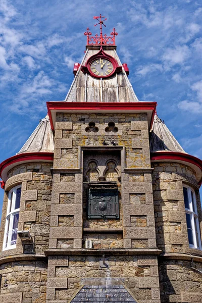 Village Kilátás Marazion Közelében Szent Mihály Hegy Marazion Cornwall England — Stock Fotó