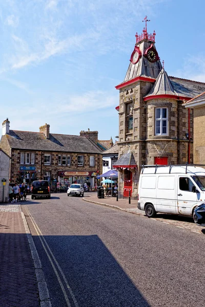 Vista Vila Marazion Perto Michaels Mount Marazion Cornwall Inglaterra Reino — Fotografia de Stock