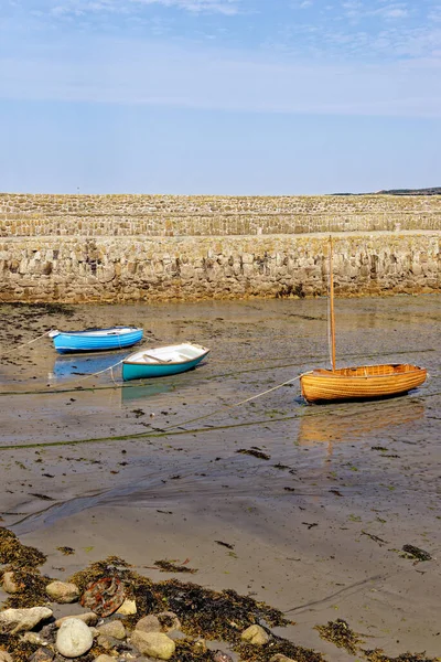 Michael Dağı Ndaki Liman Normandiya Daki Mont Saint Michel Cornish — Stok fotoğraf