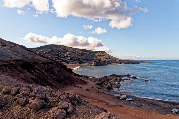 Atlantikblick Auf Charco Los Clicos Playa Golfo Golfo Auf Der — Stockfoto