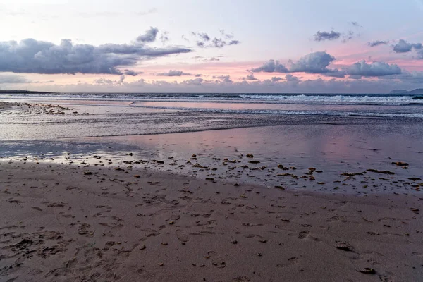 Tramonto Famara Beach Lanzarote Isole Canarie Caleta Famara Famara Spiaggia — Foto Stock