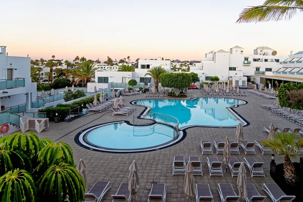 Spain Canary Islands Lanzarote Puerto Del Carmen Luxury Beach Resort — Stock Photo, Image