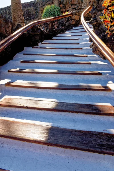 Όμορφες Σκάλες Στο Jameos Del Agua Είναι Μέρος Ενός Χιλιομέτρων — Φωτογραφία Αρχείου