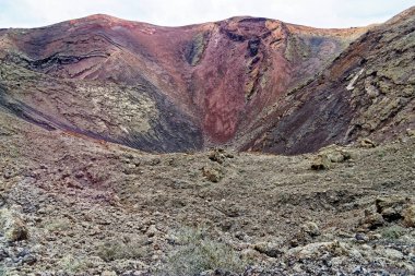 Timanfaya Ulusal Parkı, Lanzarote, Kanarya Adaları, İspanya - 20 Eylül 2022