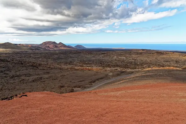 Nationalparken Timanfaya Lanzarote Kanarieöarna Spanien September 2022 — Stockfoto