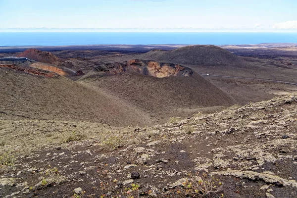 Landskap Nationalparken Timanfaya Lanzarote Kanarieöarna Spanien September 2022 — Stockfoto