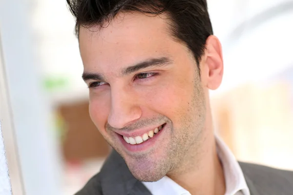 Portrait of young relaxed businessman — Stock Photo, Image