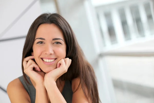 Portrait of smiling student girl Royalty Free Stock Photos