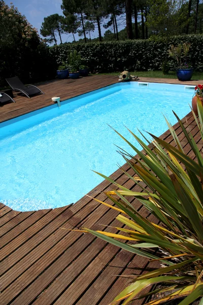Closeup of private swimming pool — Stock Photo, Image