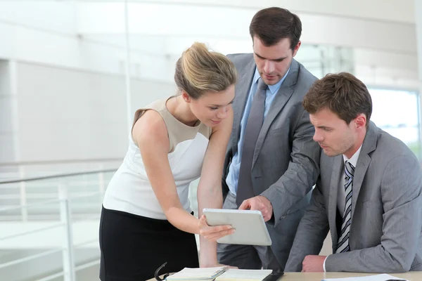 Group of business meeting around table — Stock Photo, Image