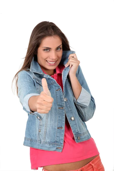 Retrato de adolescente sorridente — Fotografia de Stock