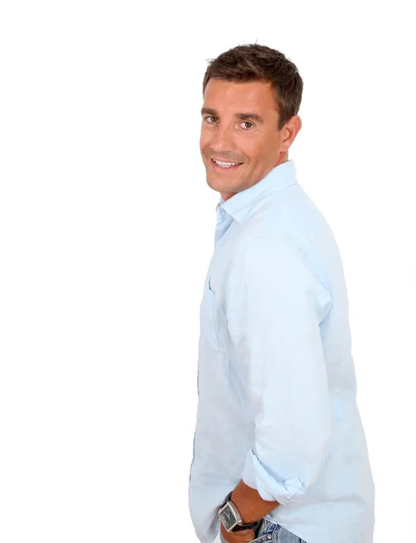 Portrait of handsome smiling man — Stock Photo, Image