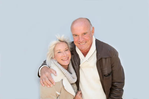 Portrait of happy senior couple — Stock Photo, Image