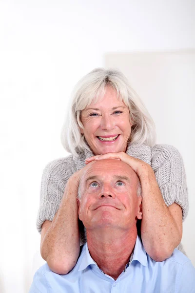 Ritratto di coppia anziana felice — Foto Stock