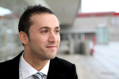 iş seyahat genç işadamı