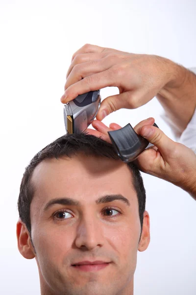 Man having an haircut — Stock Photo, Image