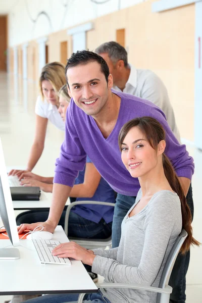 Office workers on business training — Stock Photo, Image