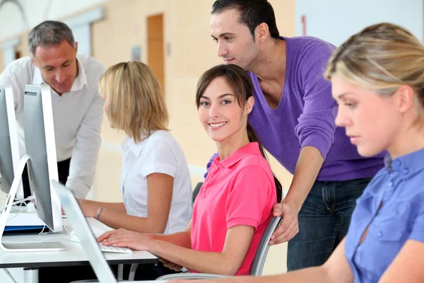 Group of attending business training — Stock Photo, Image