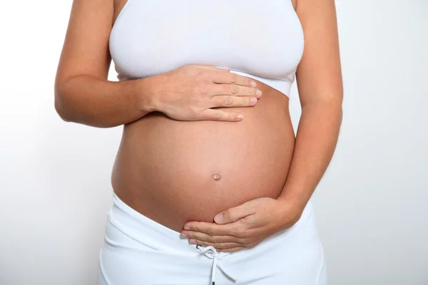 Ventre de femme enceinte — Photo