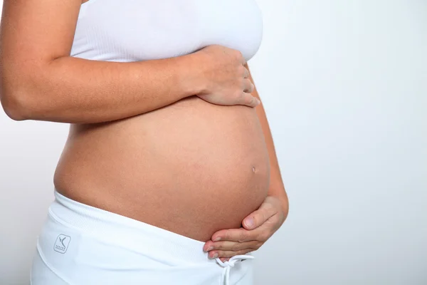 Pregnant woman belly — Stock Photo, Image