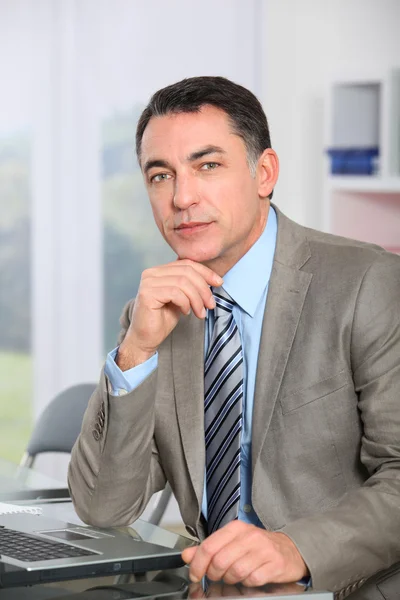 Closeup of businessman in the office — Stock Photo, Image