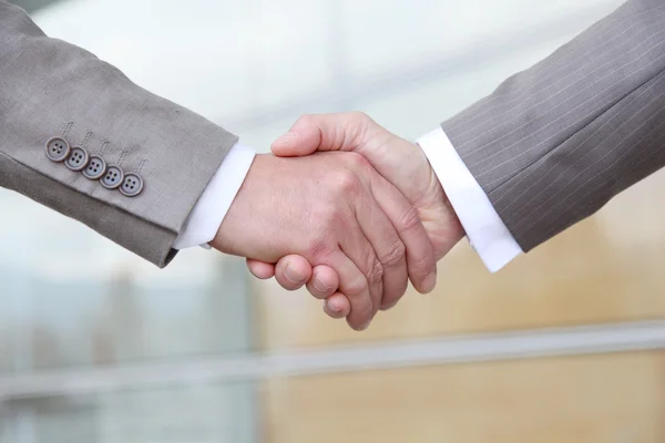 Closeup on business handshake — Stock Photo, Image
