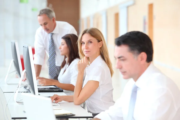 Business training in modern offices — Stock Photo, Image