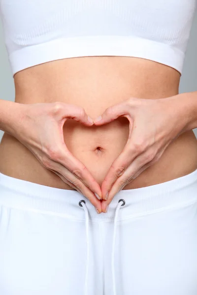 Clsoeup of woman belly button — Stock Photo, Image